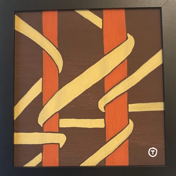 20x20cm Tusj - Abstrakt 2b