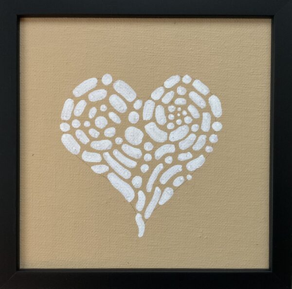 15x15cm Tusj - Hjerte 5