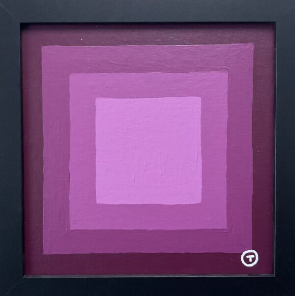 20x20cm Akryl Maleri - Abstrakt 3a