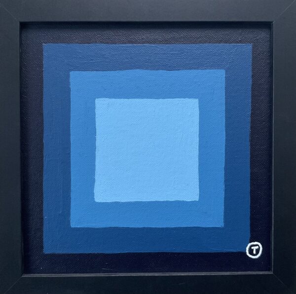 20x20cm Akryl Maleri - Abstrakt 3e