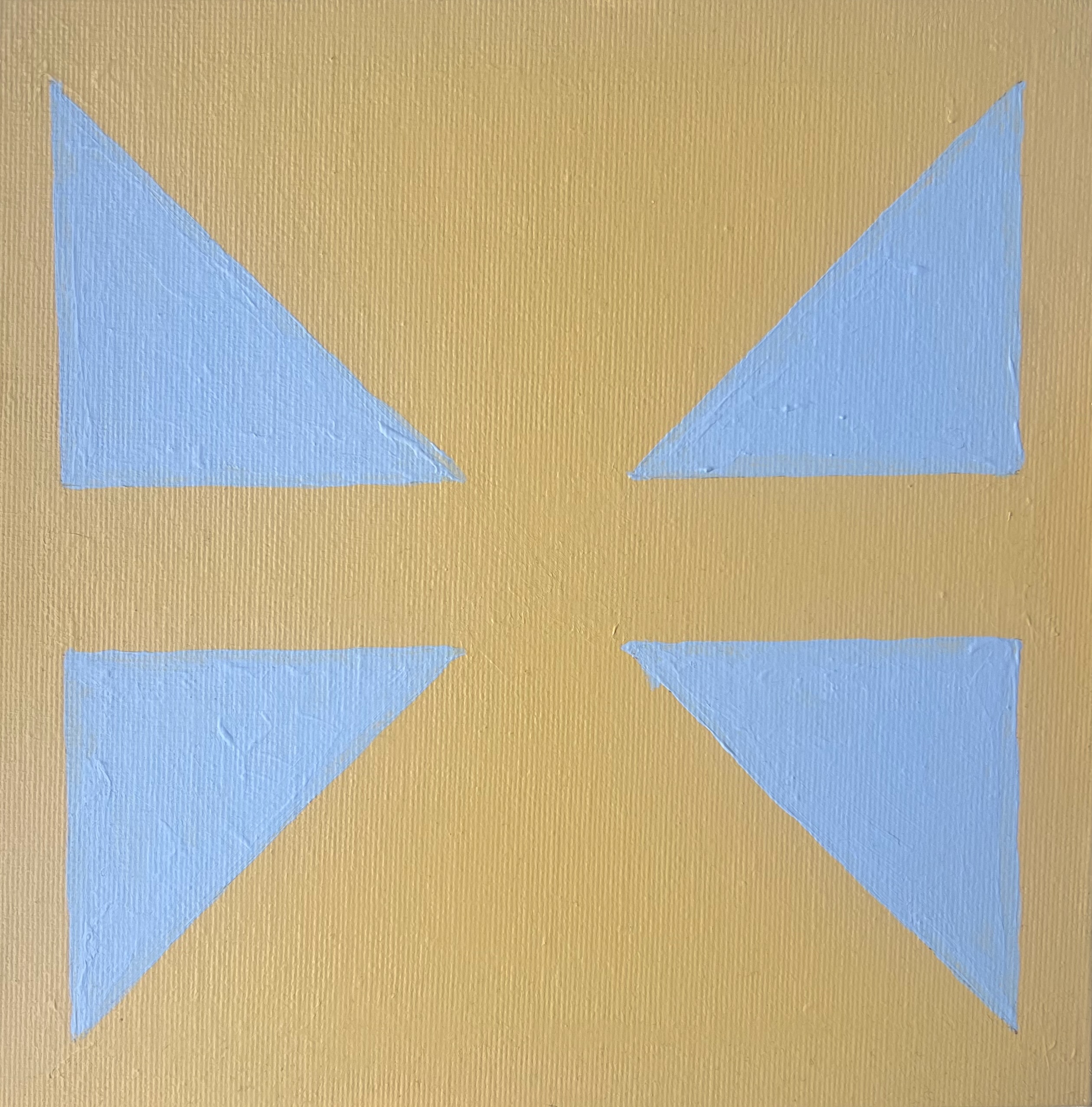 20x20cm Akryl Maleri - Lyseblått Symbol