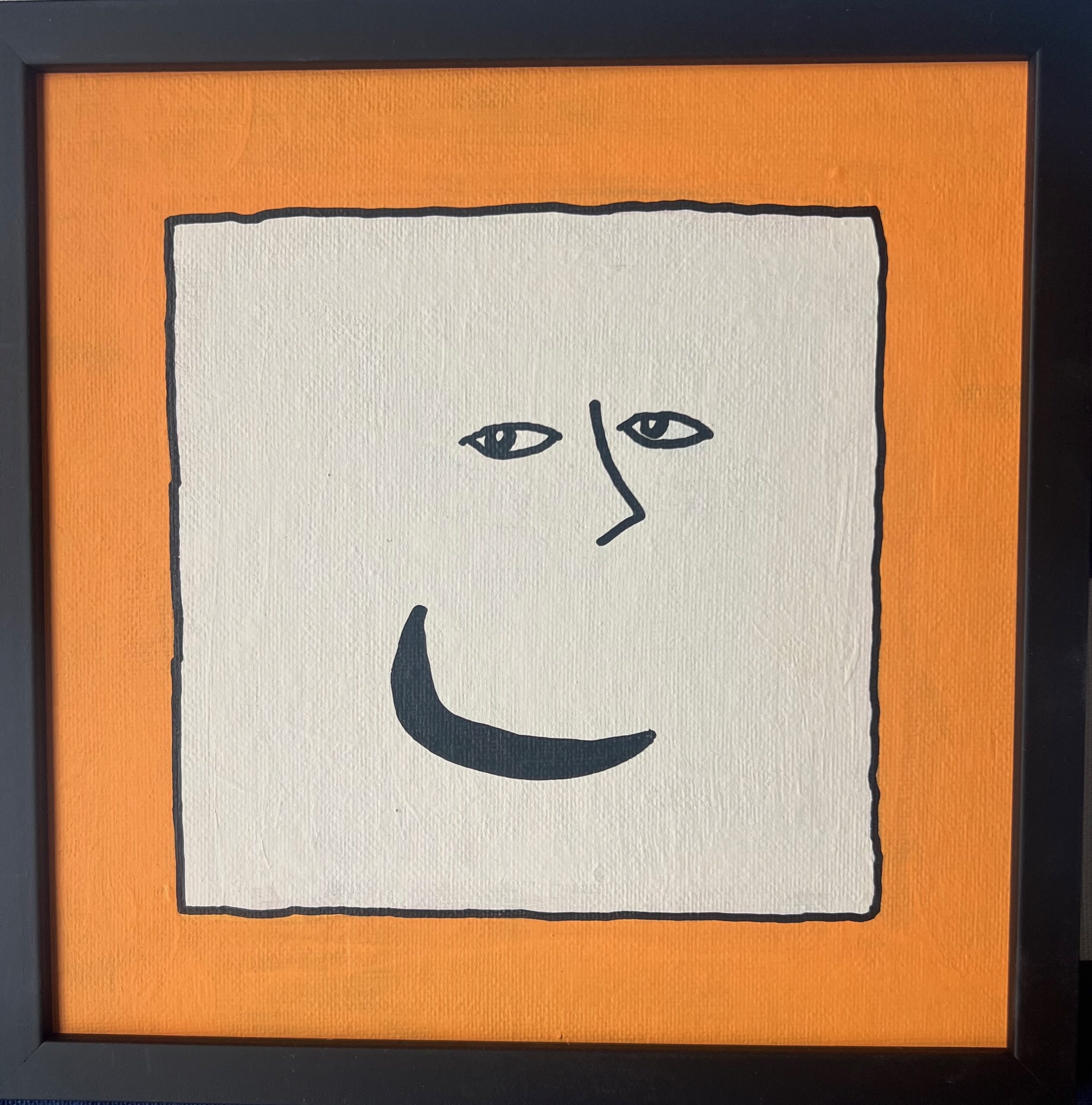 20x20cm Akryl Maleri - Smile
