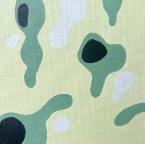 15x15cm Akryl Maleri - Pale